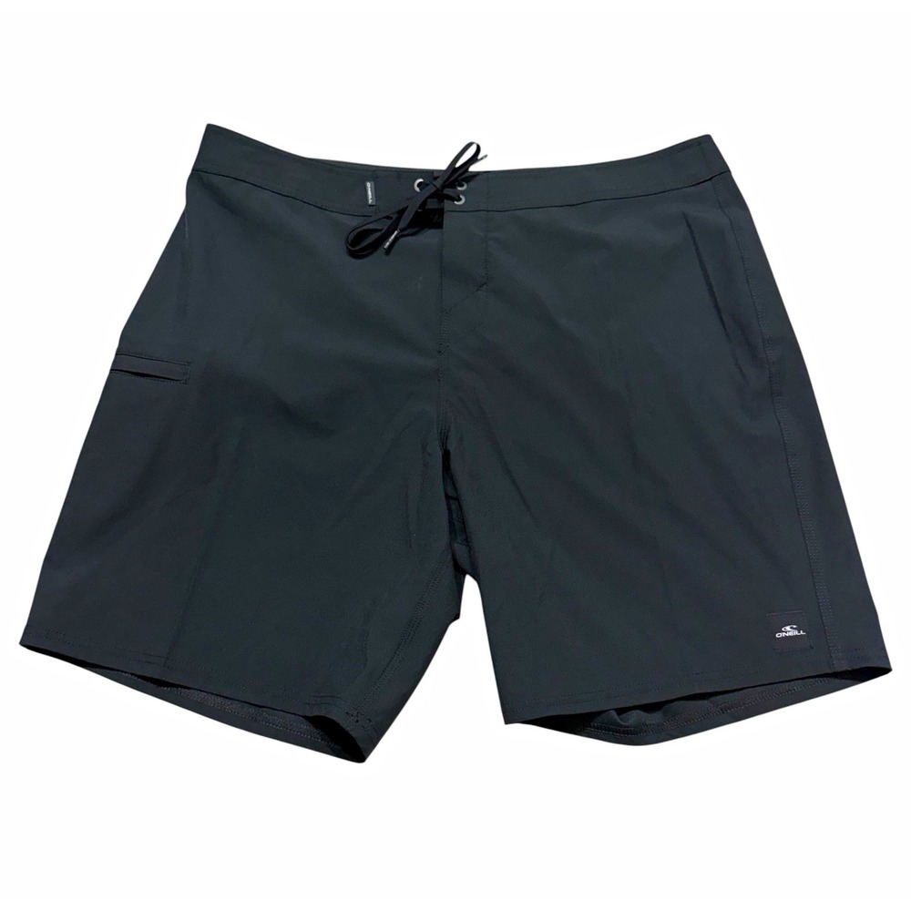 O'Neill Hyperfreak Men's Black Solid Stretch Board Shorts Size 36 SP5106008 NWOT